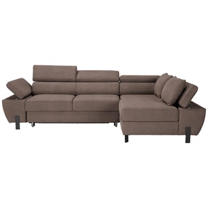 Momax, Ecksofa Molina Mini Taupe Webstoff Taupe 