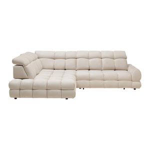 Premium Living, Ecksofa Tollo L Beige Webstoff Beige 