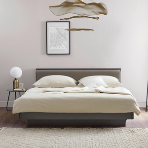 Bessagi Home, Polsterbett ''Mariello'', 180x200 cm, anthrazit, Polsterbett ''Mariello'', 180x200 cm, anthrazit