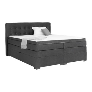 Premium Living, Boxspringbett Madeira in Dunkelgrau ca. 160x200cm