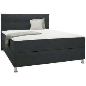 Momax, Boxbett Oviedo 160 In Anthrazit Ca. 160x200cm 160/200 cm Anthrazit 