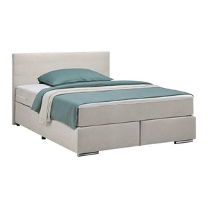 Momax, lit boxspring PALERMO, Boxspringbett Palermo in Beige ca. 140x200cm