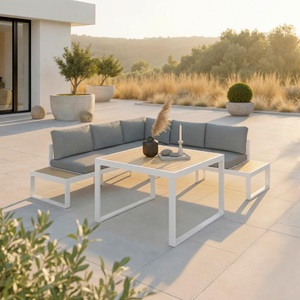 Bessagi Garden, Dining-loungeset Leandra 4-teilig 