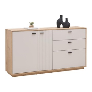 Premium Living, Sideboard Cremona Kaschmir/eiche Artisan  160/88,5/38 cm 3 Schublade(n) 