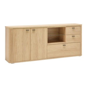 Premium Living, Sideboard Lagos Eichefarben  210,2/87,5/42,5 cm 3 Schublade(n) 