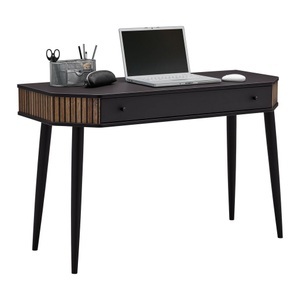 Modern Living, Schreibtisch Capri in Schwarz/Eichefarben, bureau CAPRI -EXKLUSIV-
