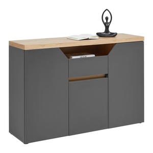 Momax, Sideboard Pepe Graphitfarben/eiche Artisan  135/90/40 cm 