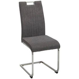 Modern Living, Schwingstuhl in Grau, chaise cantilever KATJA