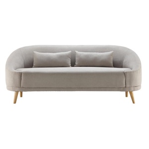 Bessagi Home, Sofa in Hellgrau inkl. 2 Kissen 'Jannike'