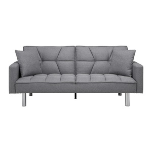 Bessagi Home, SCHLAFSOFA in grau inkl. 2 Kissen 'David'