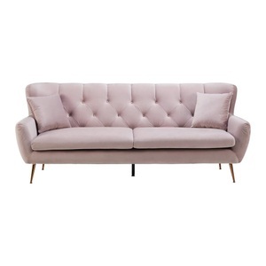 Bessagi Home, Sofa in rosa inkl. 2 Kissen 'Liliana', Canapé en rose 2 coussins inclus, Liliana