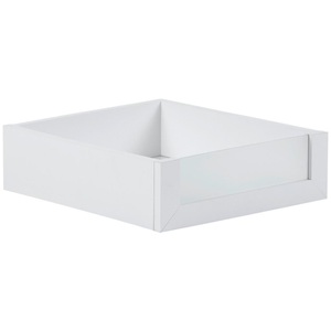 Based, Schublade in Weiss, Hom`in Schublade 37,5/12/47 cm , Unit , Weiss , Glas, Holzwerkstoff , 37.5x12x47 cm , Dekorfolie , 002647004175