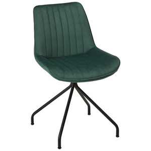 Modern Living, Stuhl aus Samt in Grün, Stuhl aus Samt in Grün
