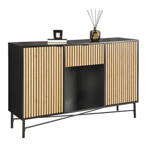 Modern Living, Sideboard Madrid in Eichefarben/Schwarz