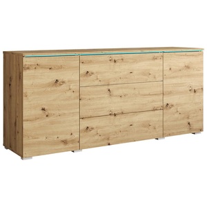 P & B, Sideboard Vera 150 Eiche Artisan  150/67,9/39,5 cm 3 Schublade(n) 