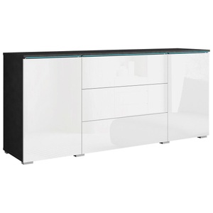 P & B, Sideboard Vera 150 Anthrazit/weiss  150/67,9/39,5 cm 3 Schublade(n) 