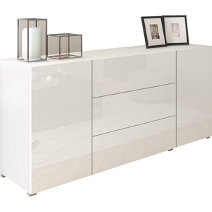 P & B, Sideboard Berlin Weiss/hochglanz  150/68/38,5 cm 3 Schublade(n) 