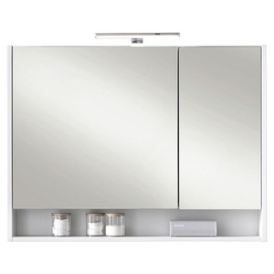 Modern Living, Spiegelschrank in Weiß