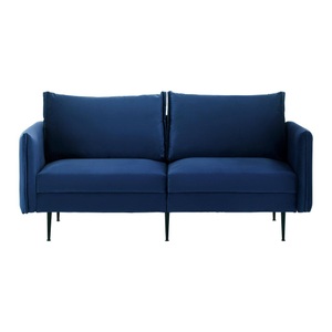 Bessagi Home, Sofa blau, 'Yara', Samt