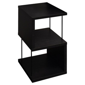Modern Living, Beistelltisch in Schwarz, Beistelltisch Sticks Schwarzstahl