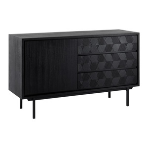 Bessagi Home, Sideboard 'Roma' schwarz, Sideboard Roma, noir