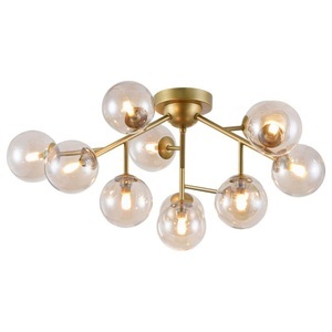 Maytoni, Glaskugel-Deckenlampe Dallas - 12fl, gold