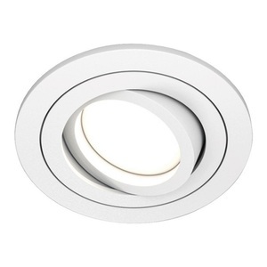 Maytoni, Einbaustrahler Atom, GU10, weiß, runder Rahmen