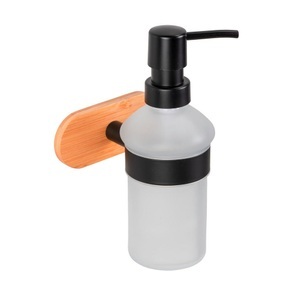 Modern Living, Seifenspender in Schwarz, distributeur de savon OREA BAMBOO - SB -