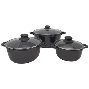 Modern Living, Kochtopfset Mia in Schwarz, 6-teilig