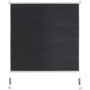 Premium Living, Plissee Light in Schwarz ca. 120x130cm, Plissee Light in Schwarz ca. 120x130cm