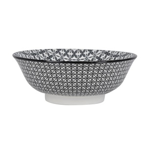 Momax, Suppenteller Shiva Schwarz/weiss 21/7,8 cm 