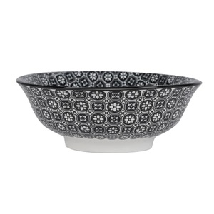 Momax, Suppenteller Shiva Schwarz/weiss 21/7,8 cm 