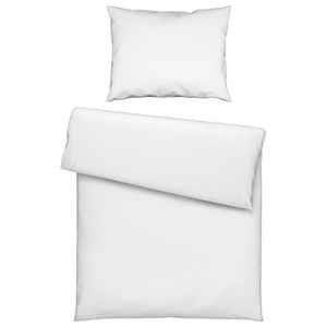 Modern Living, Bettwäsche Iris in Weiss ca. 160x210cm, Bettwäsche Iris in Weiss ca. 160x210cm