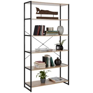 Modern Living, Regal Schwarz/Sonoma Eiche, Étagère BONO