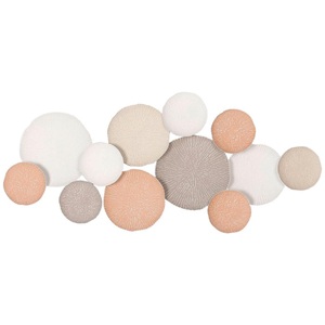 Modern Living, Wanddeko Leana in Braun/Weiss/Pink, Wanddeko Leana in Braun/Weiss/Pink