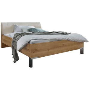 Venda, Venda Bett 180/200 cm in champagner, eiche bianco , Loft , Holzwerkstoff , 180 cm , verchromt,Dekorfolie,Lederlook,Nachbildung , Lattenrosthöhe individuell einstellbar, in verschiedenen Holzdekoren erhältlich, In verschiedenen Grössen erhältlich , Venda Bett 180/200 cm in champagner, eiche bianco , Loft , Holzwerkstoff , 180 cm , verchromt,Dekorfolie,Lederlook,Nachbildung , Lattenrosthöhe individuell einstellbar, in verschiedenen Holzdekoren erhältlich, In verschiedenen Grössen erhältlich 