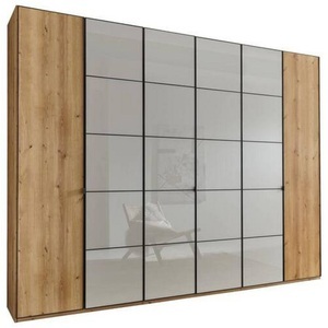 Wiemann, WIEMANN Drehtürenschrank »Quito«, hochwertige Beschläge inkl. Türdämpfung, Dieter Knoll - Kleiderschrank QUITO mit 6 Türen - eiche - Holzwerkstoff - 300/58/216 cm