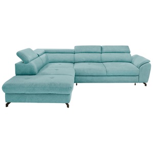 Stylife, Stylife Wohnlandschaft inkl. funktion in webstoff türkis , Marola -Exklusiv- , Textil , 237 cm , matt,Webstoff , fleckschutzimprägniert, Fussart wählbar, Stoffauswahl, seitenverkehrt erhältlich, Hocker erhältlich, Rücken echt , 000553009544, Stylife Ecksofa in webstoff türkis , Marola -Exklusiv- , Textil , 277x237 cm , matt,Webstoff , Fussart wählbar, Stoffauswahl, seitenverkehrt erhältlich, Hocker erhältlich, Rücken echt , 000553009544