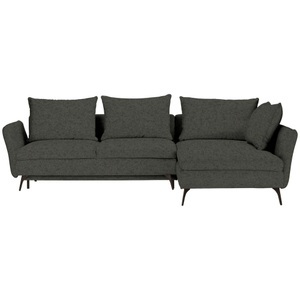 Carryhome, Carryhome Ecksofa in webstoff dunkelgrün , Calabria , Textil , 282x182 cm , matt,Webstoff , Stoffauswahl, seitenverkehrt erhältlich , 000553009320
