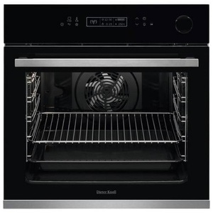 Dieter Knoll, Dieter Knoll Einbaubackofen dks38024xk , Dks38024xk , Schwarz, Edelstahlfarben , Metall, Glas , 59.4x59.4x56.8 cm , Elektronikuhr, Tür mit Soft-Close, Backofenbeleuchtung, Sensor-Touch-Bedienfeld , 000606000105, Einbaubackofen DKS38024XK