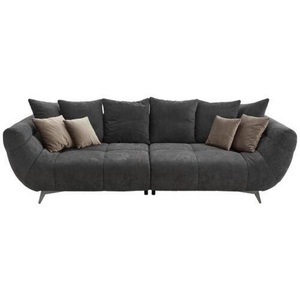 HomIn, Hom`in Megasofa in textil schwarz , Fellini Ii , 300x95x133 cm , gebürstet, matt,Webstoff,Mikrofaser , Stoffauswahl , 000647004301, Hom`in Bigsofa in webstoff schwarz , Fellini II -Top- , Textil , 300x95x133 cm , gebürstet, matt,Webstoff,Mikrofaser , Stoffauswahl , 000647004301