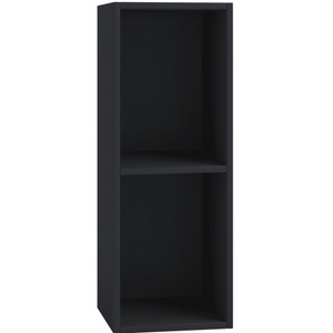 VCM, Holz Schallplatten LP Stand Regal Archivierung Ständer Aufbewahrung Platto 2fach Holz Schallplatten LP Stand Regal Archivierung Ständer Aufbewahrung Platto 2fach, VCM - Holz Stand Regal | mit 2 großen Fächer Maße: H. 72 x B. 34 T. 30 cm Platz für 65 Schallplatten 1 fester Fachboden Platto, 34cm, Schwarz