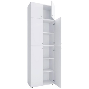 VCM, XXL Holz Schuhschrank Kleiderschrank Groß Schrank Schuhe Dielenschrank Lona 5f A XXL Holz Schuhschrank Kleiderschrank Groß Schrank Schuhe Dielenschrank Lona 5f A, VCM - XXL Holz Schuhschrank Kleiderschrank Groß Schrank Schuhe Dielenschrank Lona 5f A, 70 CM, Weiss