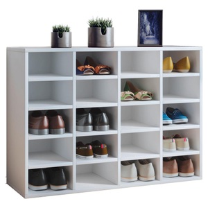 MID.YOU, MID.YOU Schuhschrank in weiß 92/67/33 cm , 'Hinsol L' _ Weiss , Holzwerkstoff , 16 Fächer , 92x67x33 cm , melaminharzbeschichtet,melaminharzbeschichtet,Nachbildung,Nachbildung , 000657007701, VCM Schuhschrank Hinsol L 92 x 67 cm, Weiss