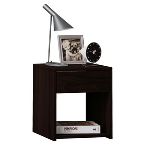 VCM, Holz Nachtschrank Beistelltisch Schublade Konsole Nachttisch Sledo Mini Holz Nachtschrank Beistelltisch Schublade Konsole Nachttisch Sledo Mini, VCM - Nachtschrank | Maße Nachttisch ca. H. 40 x B. 35 T. cm Schublade und offenes Fach Sledo Mini, 35cm, Kern-Nussbaum