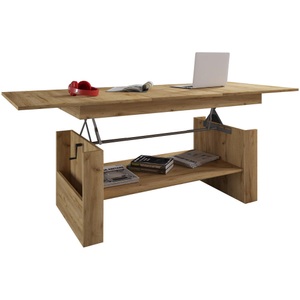 MID.YOU, MID.YOU Couchtisch in holzwerkstoff 65/115/52,5 cm , Kobila , Eichefarben, Honig , 115x52.5 cm , melaminharzbeschichtet,Nachbildung , Stauraum, ausziehbar, höhenverstellbar , 000657016705, VCM - Holz Wohnzimmertisch Kobila höhenverstellbar ausziehbar, One Size, Beige Medium