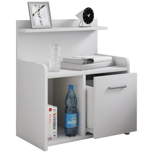 VCM, Hoher Nachtschrank Beistelltisch Schublade Konsole Boxspring Nachttisch Nilasa Hoher Nachtschrank Beistelltisch Schublade Konsole Boxspring Nachttisch Nilasa