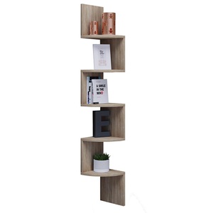 MID.YOU, MID.YOU Eckregal in 19,6/123,6/19,6 cm sonoma eiche , Mintis , Holzwerkstoff , 19.6x123.6x19.6 cm , melaminharzbeschichtet,Nachbildung , 000657018402, VCM - Holzregal hängend | platzsparendes Regal Maße: H. 123 x B. 20 T. cm Elegantes Aufbewahrungsregal Bücherregal Wandregal -, One Size, Sonoma-Eiche
