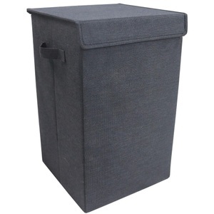 VCM, Wäschekorb Stoff Wäschebox Wäschetruhe Wäschesammler Stoffbox Deckel Dreso M Wäschekorb Stoff Wäschebox Wäschetruhe Wäschesammler Stoffbox Deckel Dreso M, VCM - Wäschekorb Stoff Wäschebox Wäschetruhe Wäschesammler Stoffbox Deckel Dreso M, 30cm, Anthrazit