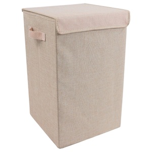 VCM, Wäschekorb Stoff Wäschebox Wäschetruhe Wäschesammler Stoffbox Deckel Dreso M Wäschekorb Stoff Wäschebox Wäschetruhe Wäschesammler Stoffbox Deckel Dreso M